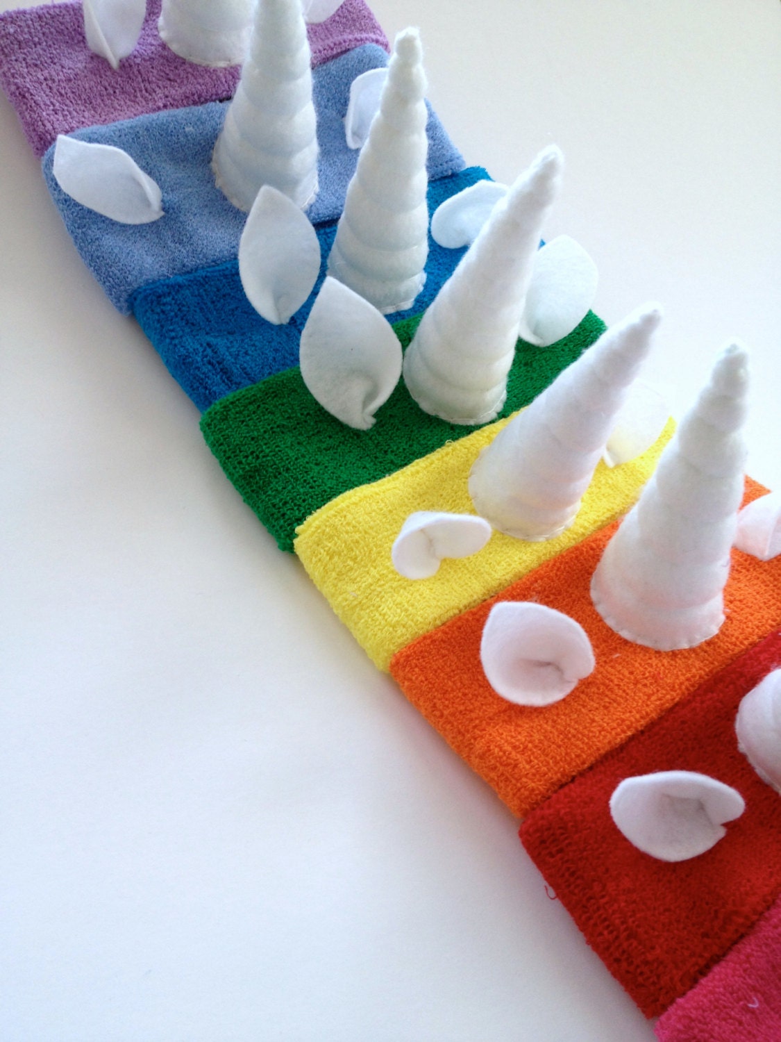 Unicorn Horn Sweatband - Pick your color Fantasy Headband - Cosplay Accessory