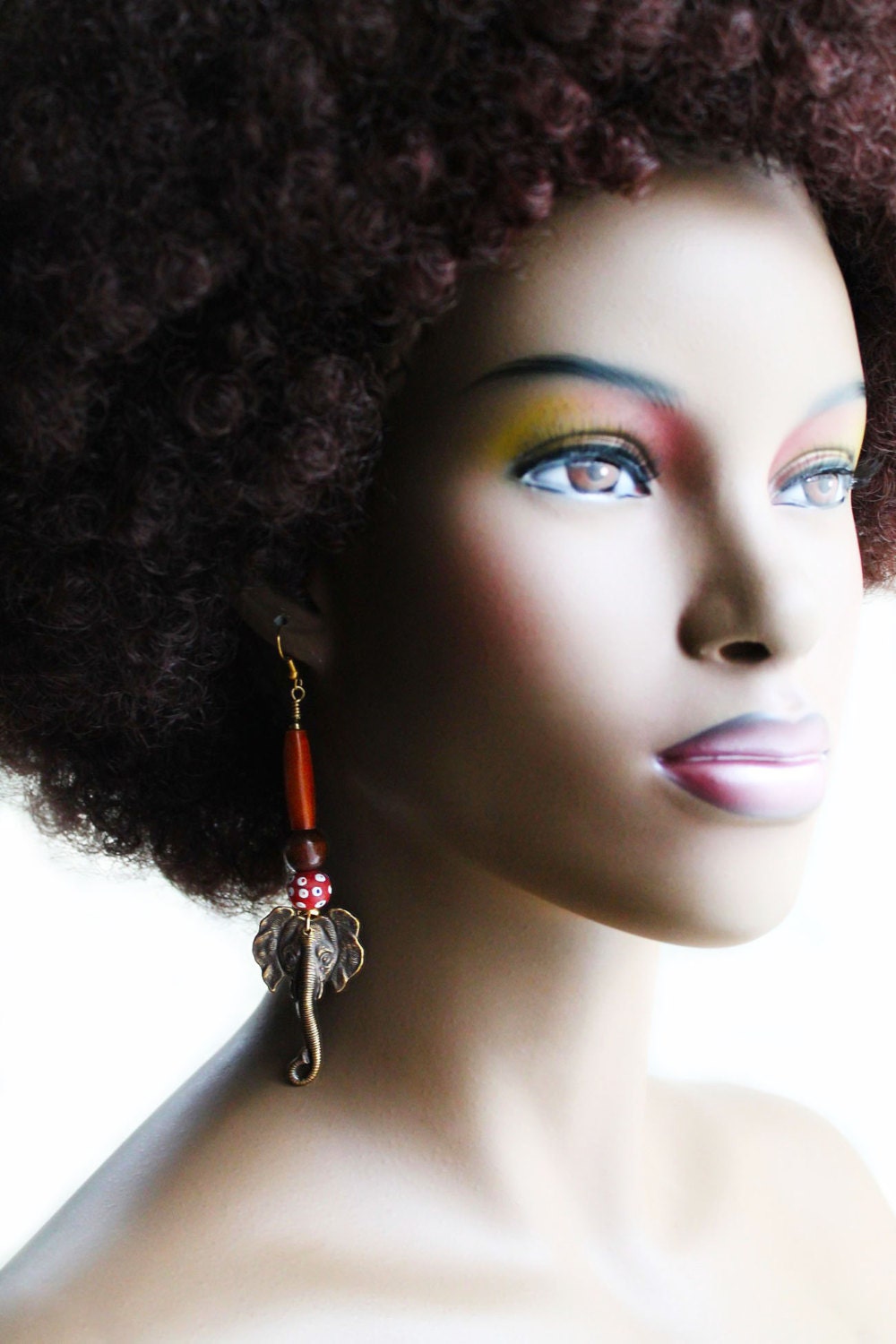 The Matriarch Leads African Elephant Earrings