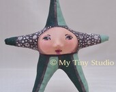 Lucky Star Hunter Green and Sage Green with Brown eyes