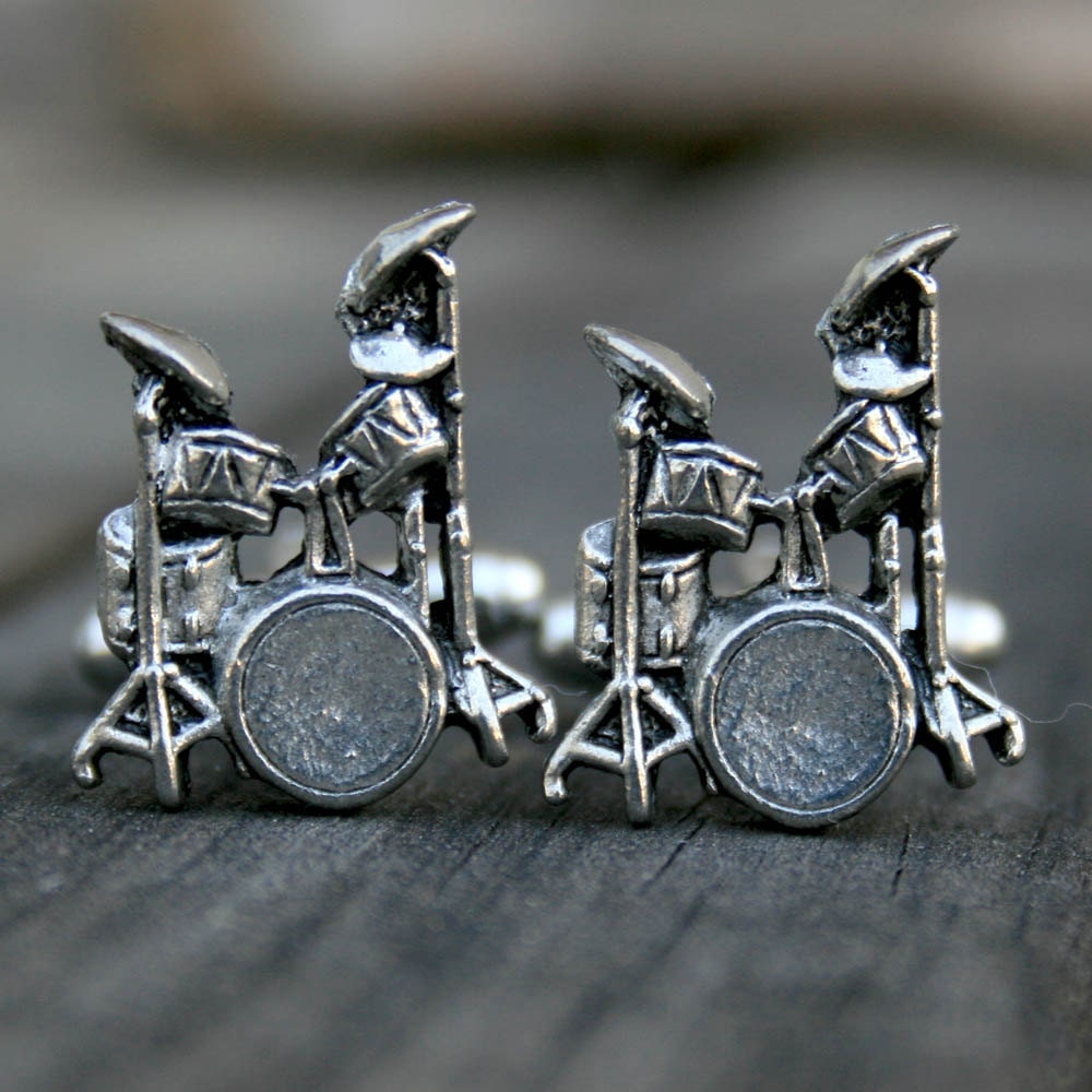Cufflinks - Drum Set