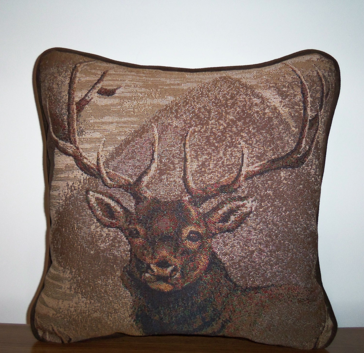 Cabin Pillow Lodge Elk Tapestry Pillow Fathers Day Gift for Dad