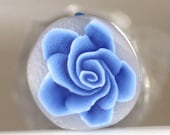 Royal Blue Rose Cane, Polymer Clay Flower Cane e460