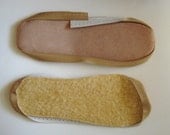 Fleece Lined Suede Slipper Soles To Make Your Own Slipper Socks - Size Men's Small