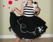 Glitz Jailhouse Rock Poodle Skirt Tutu Pageant Outfit of Choice Size 5-6