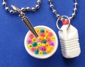 Cereal and Milk Best Friends Necklaces