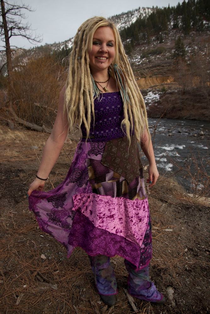 Purple Eco Intergalactic Apparel Skirt Medium