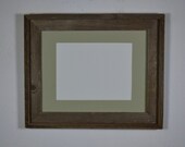 11x14 barnwood photo frame with 8x10 mat