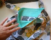 Sea Foam Green and Gray MOD Floral Everyday Tote bag