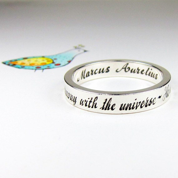 He who lives in harmony with himself lives in harmony with the universe - size 12 3/4