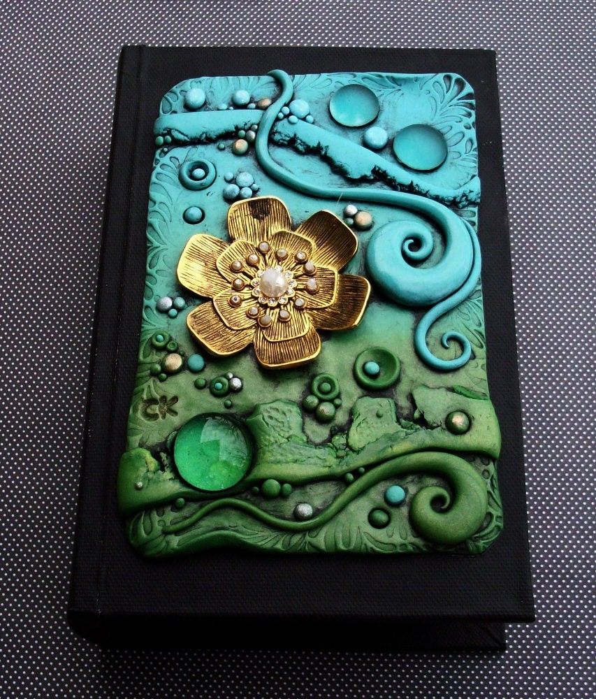 Book Safe Box, Secret Compartment, Spring Breeze Polymer Clay