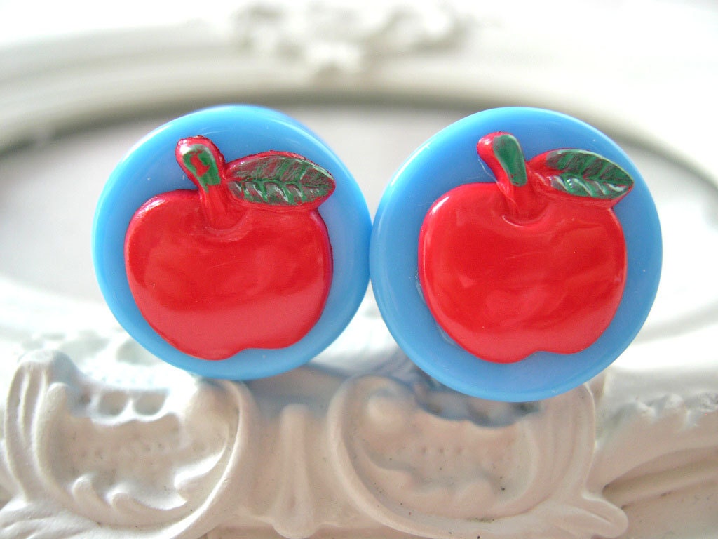 Red Apple plugs for gauged ears 20mm 13/16"  stretched ears