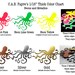 Ink Splatter Octopus Love Affair Ring - Laser Cut Acrylic (C.A.B. Fayre Original Design)