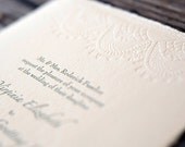 wedding letterpress vintage lace