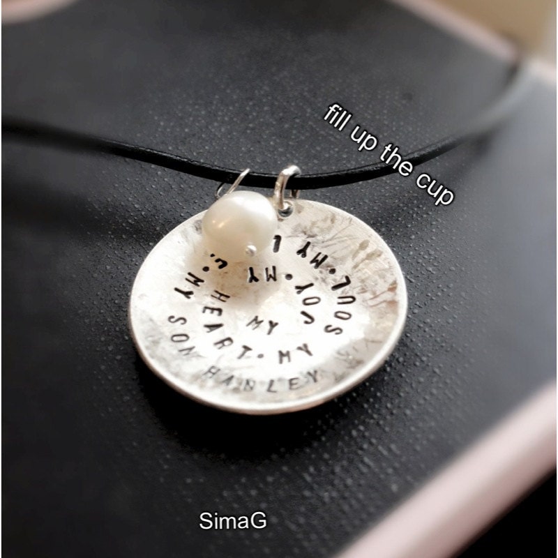fill up your cup .. with your message.. your  quote .. your love note - wear your special wish, and keep it close to your heart -   SIMAG