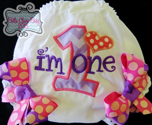 Lavender Chevron Personalized Heart Diaper Cover for girls Initial applique Custom Order- lavender, purple, hot pink Bloomers sparkle bows