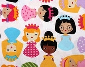 White 1 yard Girl Friends Princess by Ann Kelle Fabric by Robert Kaufman