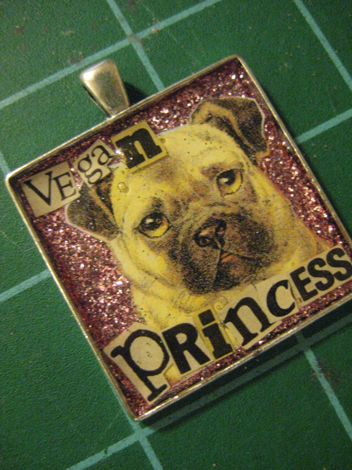 Custom Made to Order, Any Breed, Any Phrase, I'll Design a Pendant Collage for You or Your Pet