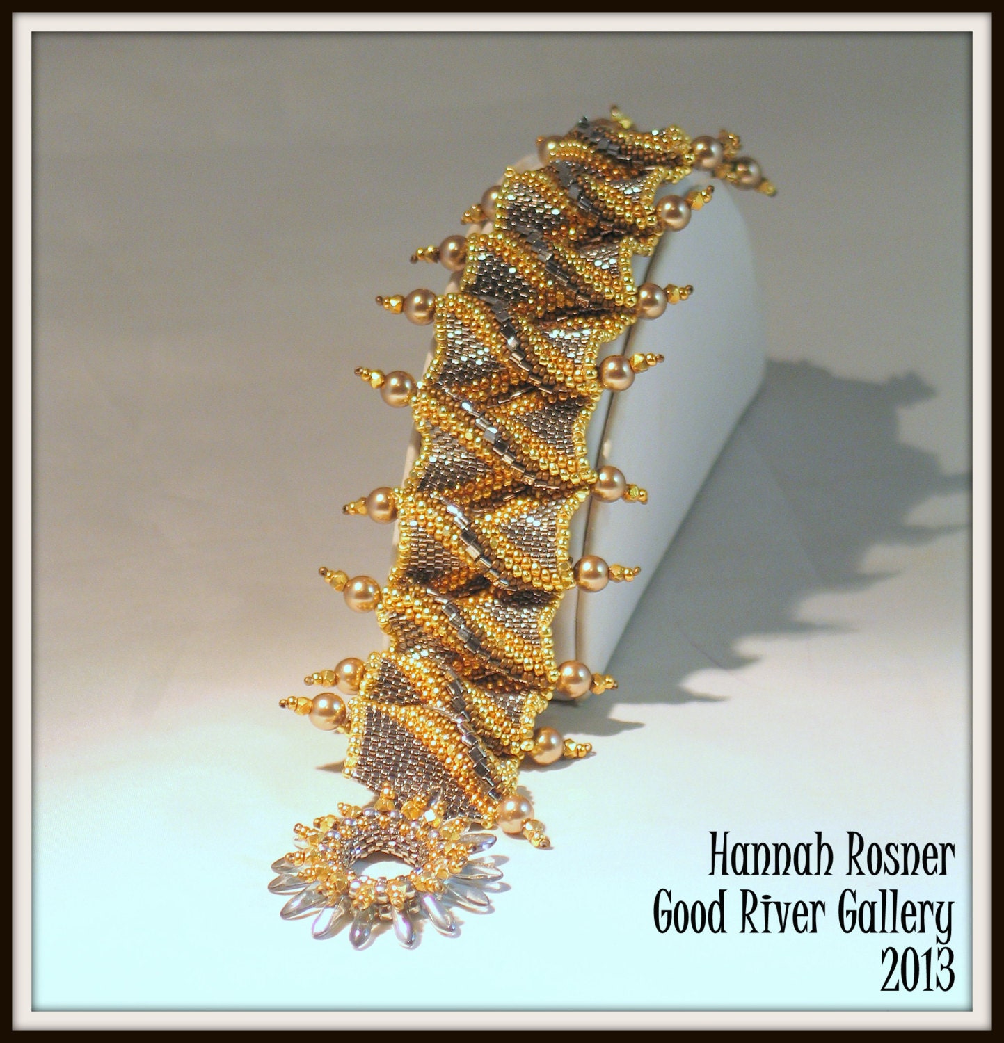 Bead Pattern Royal Ruffles beaded Bracelet tutorial instructions