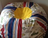 Surf Wagons with Beach Cruisiers and Striped Surfer Bean Bag Chair