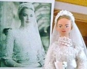 Princess Grace of Monaco Wedding Day Doll Miniature Art Collectible