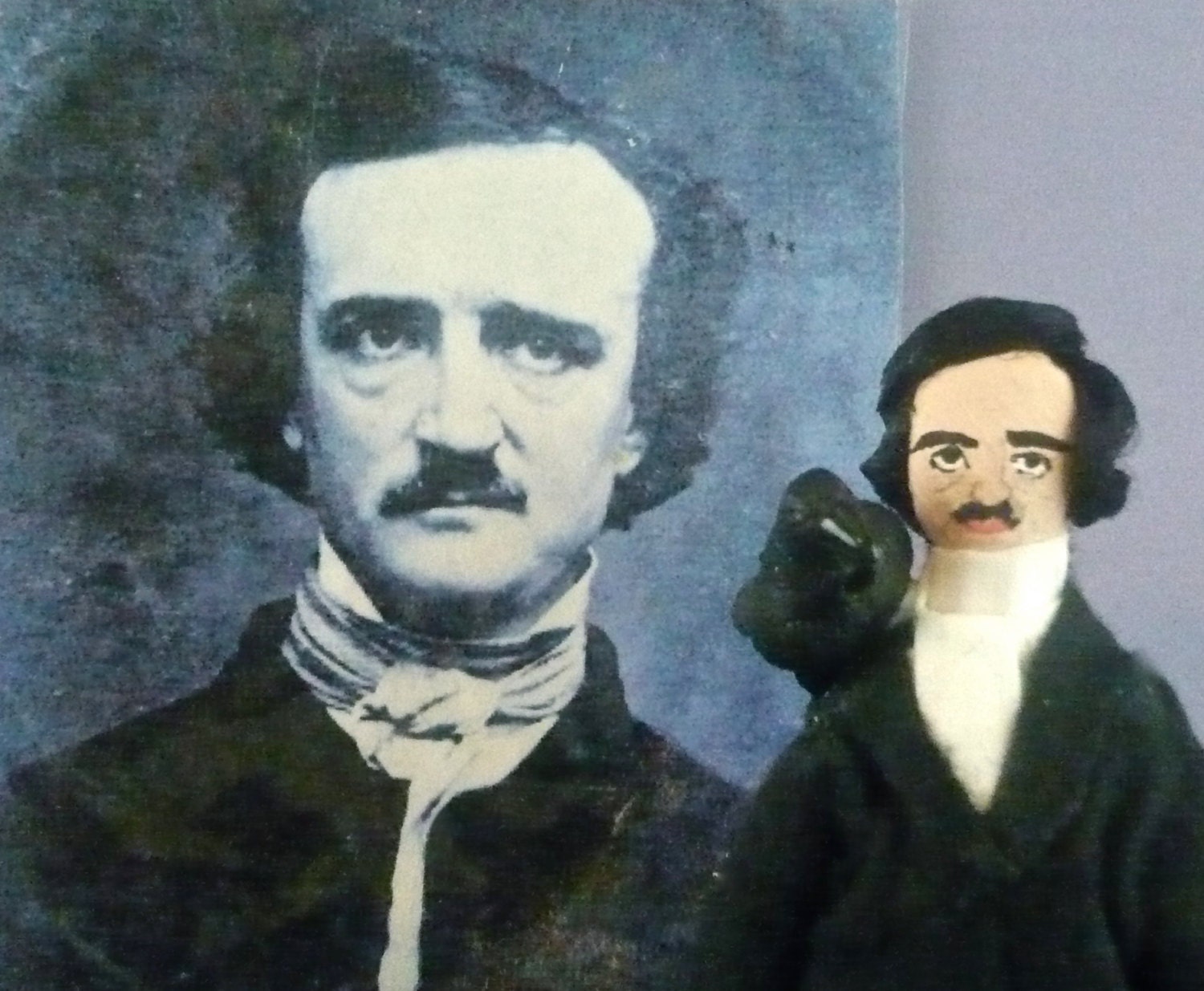 Edgar Allen Poe Miniature Gothic Art Doll Collectible