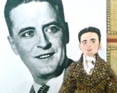 F. Scott Fitzgerald Doll Miniature The Great Gatsby Author Collectible Art