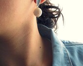 CLOSING SALE Sterling silver and coin pearl earrings