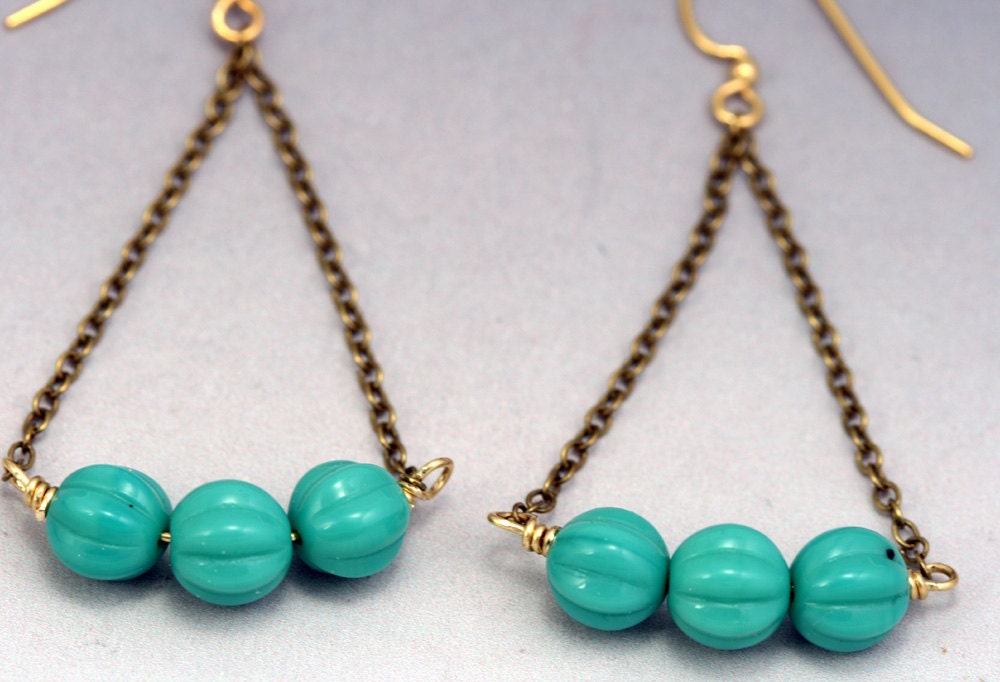 Turquoise Chandelier Earrings
