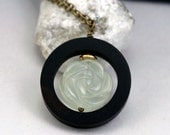 Wood Necklace - Jade Rose Necklace