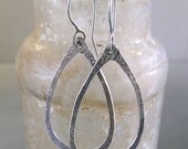 Urban Primitive Forged Sterling Large Teardrop Hoops