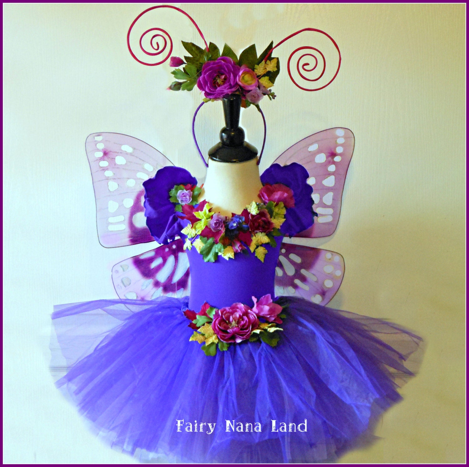 Child's fairy costume - size 2/4T - The Butterfly Fantasy Faerie