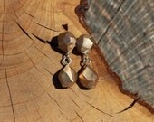 NEW Bronze Nugget Stud Drop Earrings