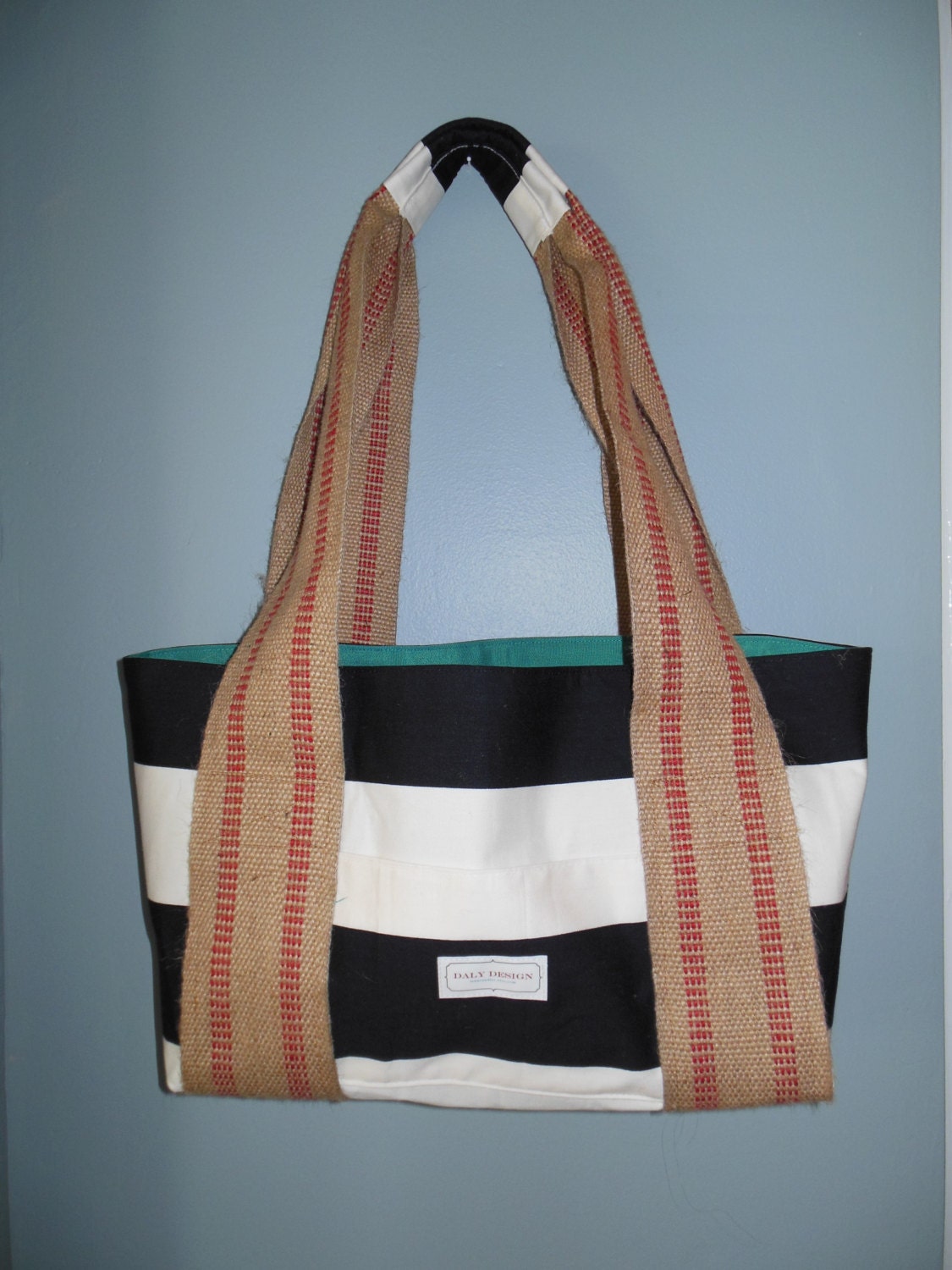 Gorgeous Striped Tote/ Water and Stain Resistant