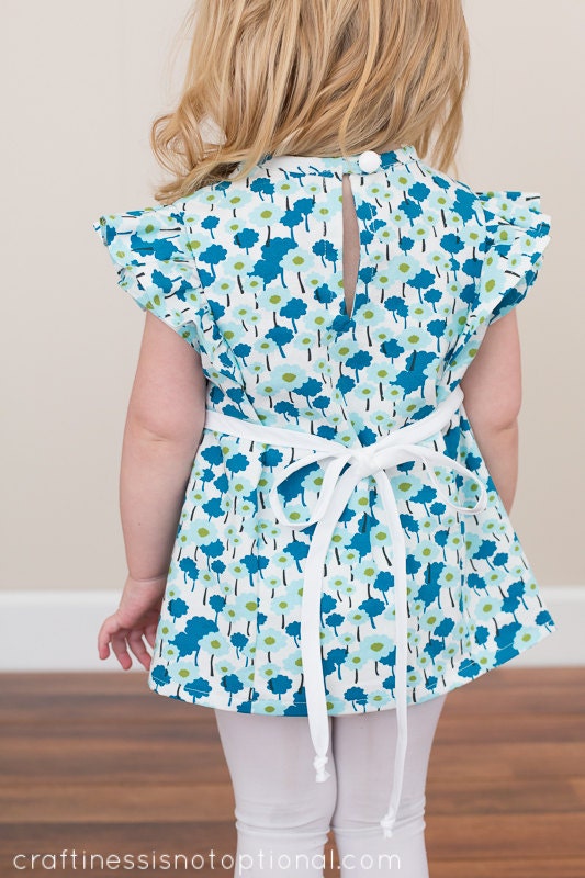 teal floral ruffle top size 2T