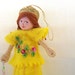 Felt Art Doll - Pineapple Gelato - Spring Hanging Ornament