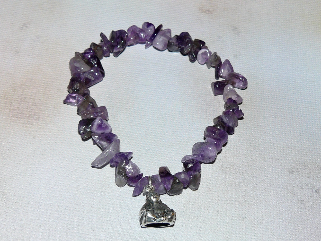 Sitting Buddha Amethyst "Wisdom and Dreams" Bracelet