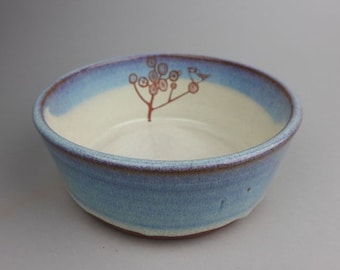 Red Bird in Tree Bowl