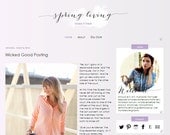 Premade Blogger Template Spring Living