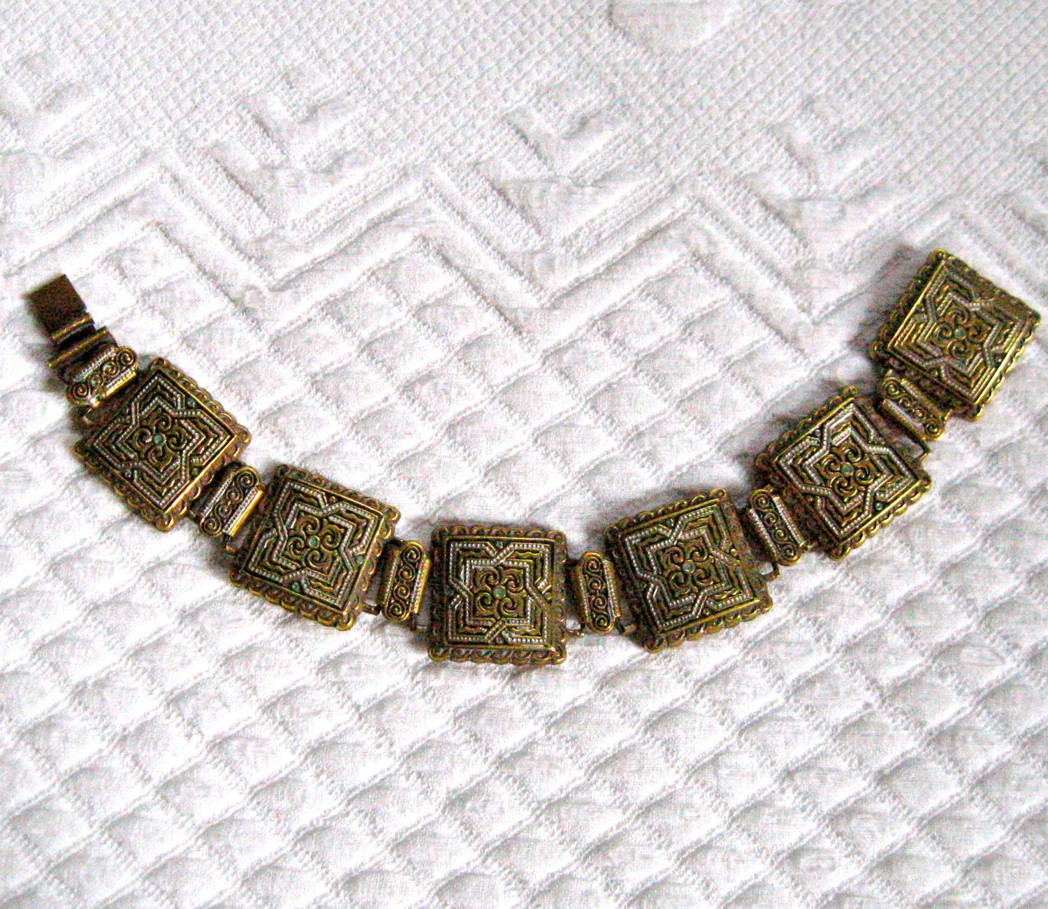 Vintage MEDITERRANEAN  LINK  BRACELET 1960s