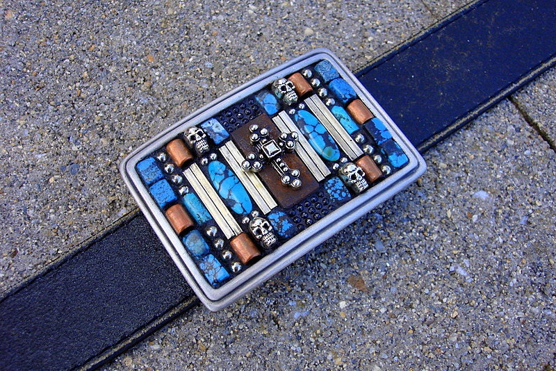GATEWAY-Mosaic Belt Buckle-OOAK belt buckle