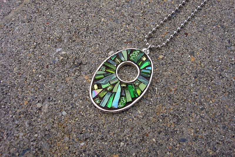 Green-Mosaic Pendant