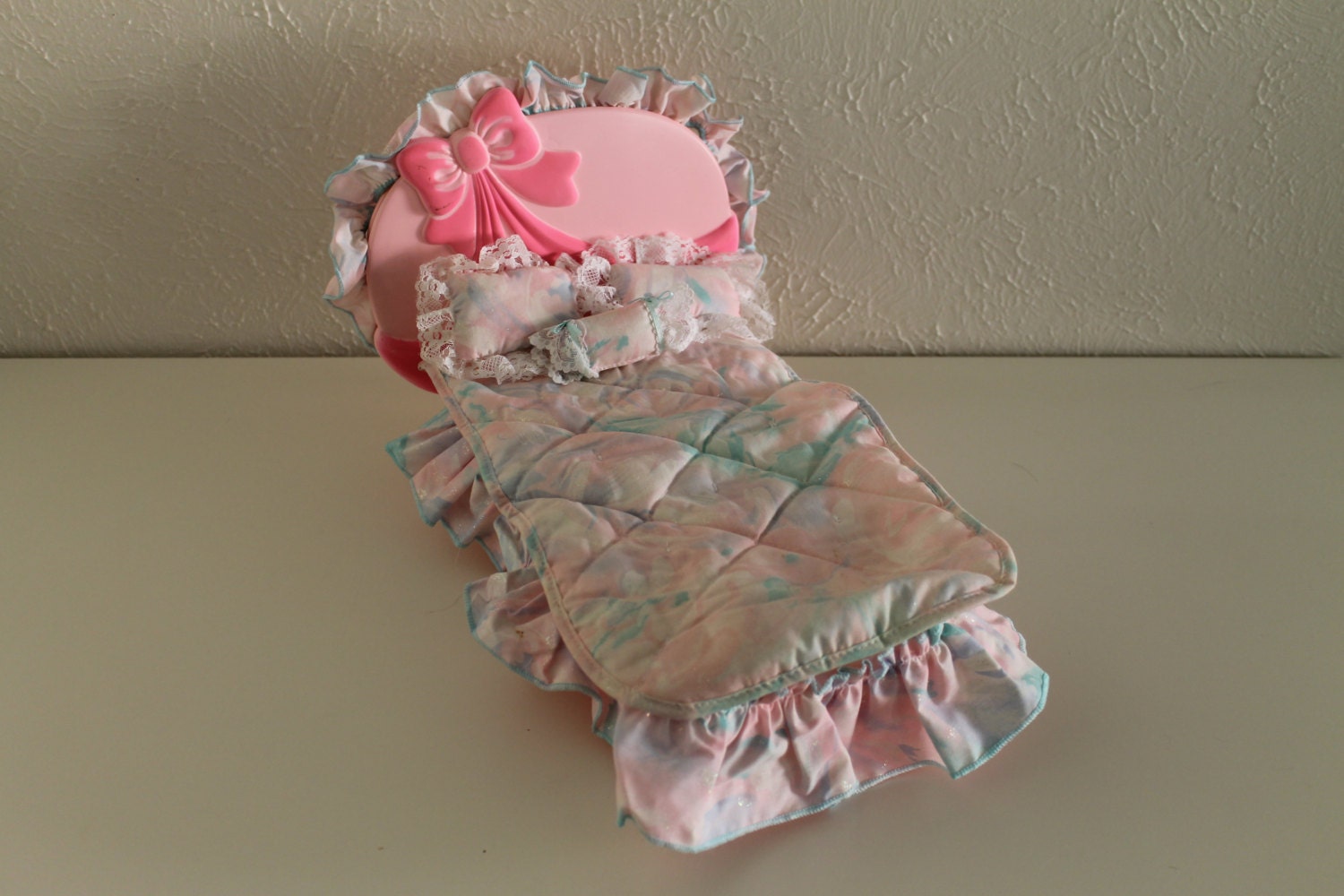 Vintage Barbie Ribbon & Roses Bed