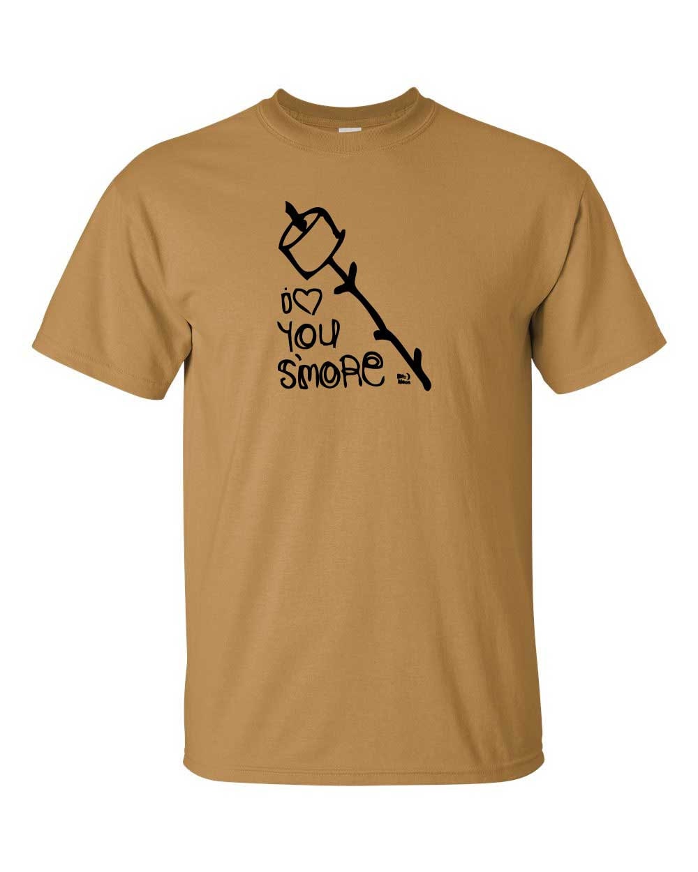 marshmallow on a stick shirt - I love you s'more - Gildan toast  t-shirt - Available in youth and adult XS, S, M, L, XL and XXL