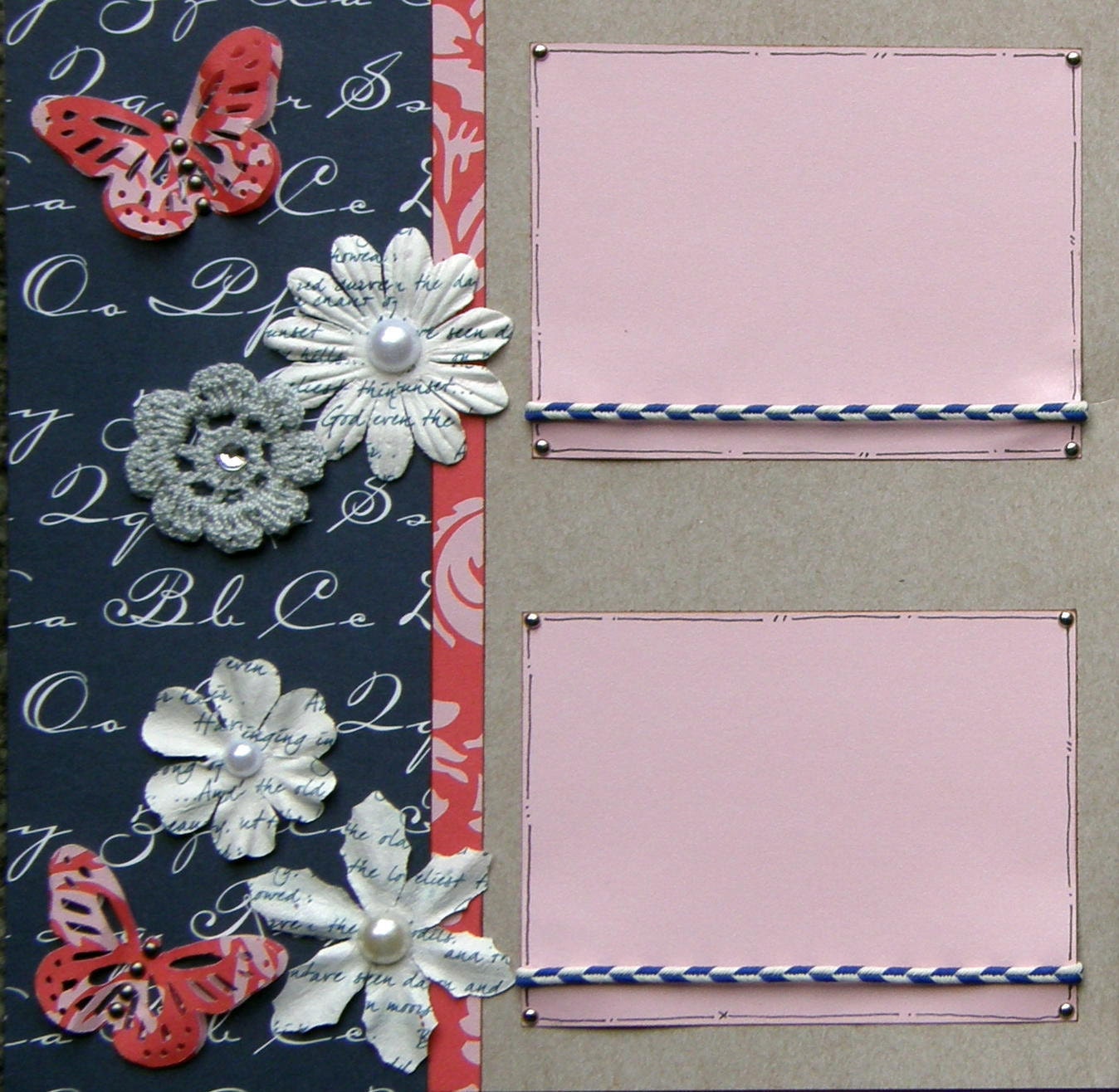 All About You Twenty  8x8 scrapbook pages pre-made one of a kind Makes a Great Gift