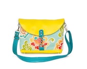 Clutch in Bermuda Bloom - Summer Vegan Beach Collection - Ready to Ship