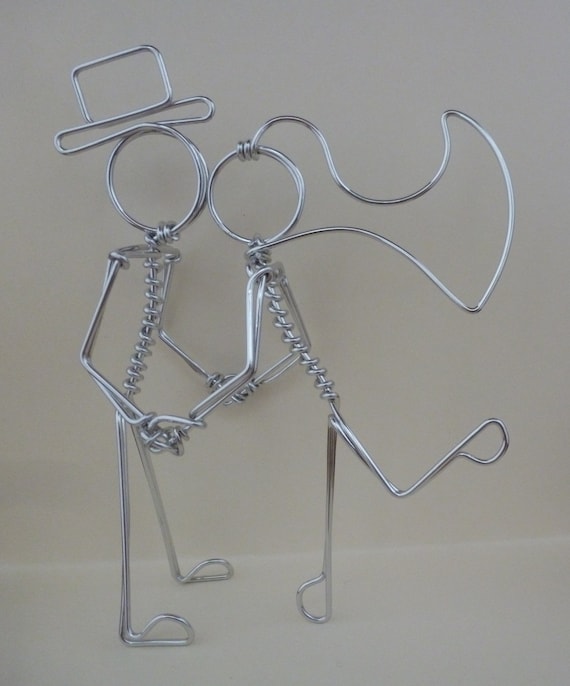 S.W.A.K. Small Couple Kissing Wedding Cake Topper