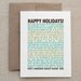 Christmas Card. Snarky. Funny. Sarcastic. Green. Holiday. For Friend, Family. For Man, Woman, Him, Her. "Bragging Holiday Letter" (CSW-G008)