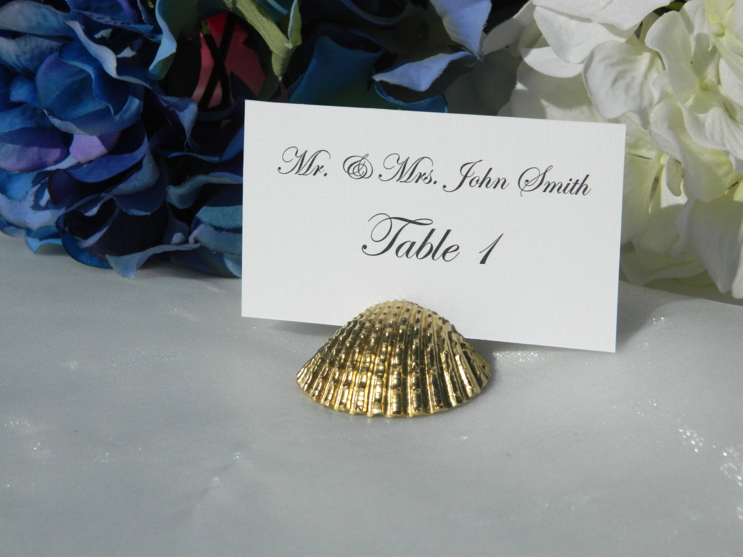Gold Arc shell place card holders- set of 100