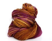 Maize--hand dyed sock yarn, merino SW, (490yds/100gm)