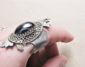 Statement Ring Knuckle Ring Antique Brass Ring Hardware Jewelry Large Cocktail Ring Finger Armor A Game of Thrones Big Ring